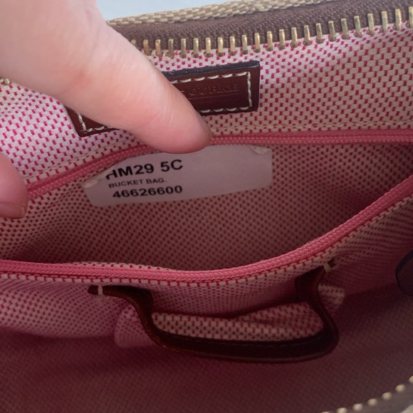 Dooney & Burke Monogrammed Bucket Bag - Picture 9 of 11